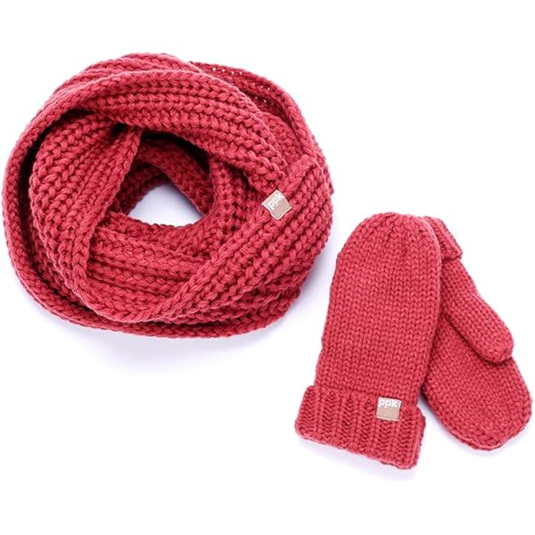 Amazon.com: Kids Chunky Knitted Infinity Scarf/Neck-Warmer